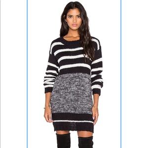 SUSS Bella Sweater Dress in Black Combo
